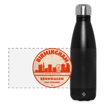 Horizon de Birmingham - Gourde isotherme panoramique 500 ml - noir - Devant