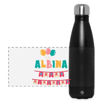 T-shirt Albina joyeux anniversaire joyeux anniversaire - Gourde isotherme panoramique 500 ml - noir - Devant