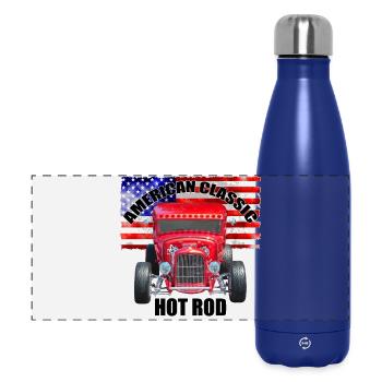 American Classic Hot Rod R6Z - Panoramic Thermal Bottle 500 ml - dark blue  - Front