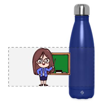 Lehrer Karriere Erfolg Beruf Job Vorgesetzter - Panorama Isolierflasche 500 ml - Dunkelblau  - Vorne
