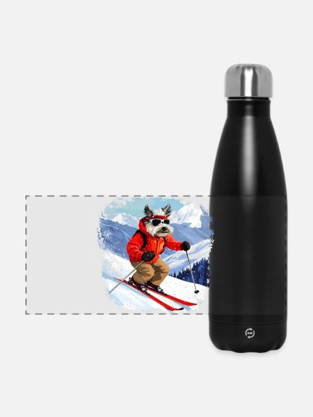 Ski Dog - Panoramic Thermal Bottle 500 ml - black