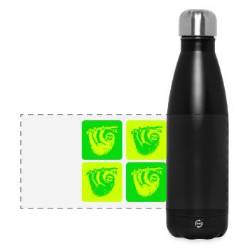 Relaxed sloth – take it easy - Panoramic Thermal Bottle 500 ml - black - Front