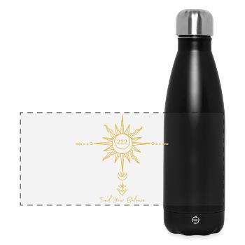 Angel Number 222 – Find Your Balance Sun - Panoramic Thermal Bottle 500 ml - black - Front