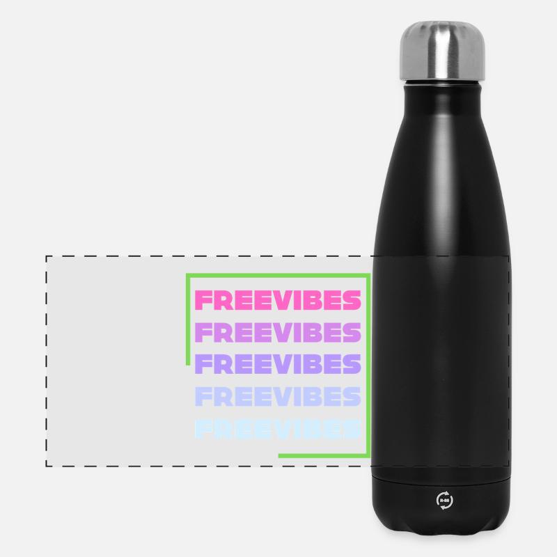 Freie Stimmung - Panorama Isolierflasche 500 ml - Schwarz