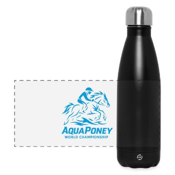 AquaPony Weltmeisterschaft - Panorama Isolierflasche 500 ml - Schwarz - Vorne