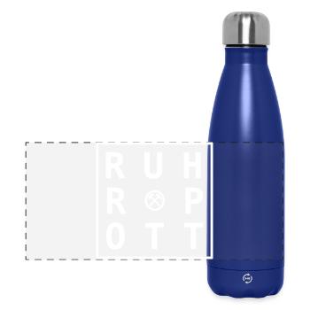 Création de produits dérivés Ruhrpott, cadeaux et souvenirs - Gourde isotherme panoramique 500 ml - bleu foncé  - Devant