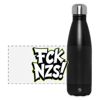 Déclaration de FCK NZS contre le racisme - Gourde isotherme panoramique 500 ml - noir - Devant