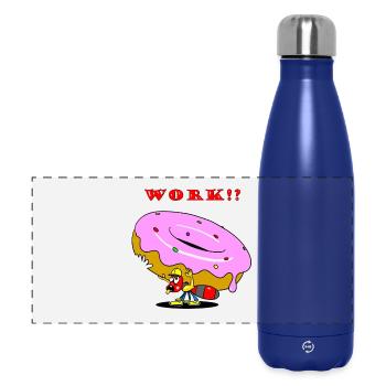 Dessin animé Ouvrière Donut de Fourmi - Gourde isotherme panoramique 500 ml - bleu foncé  - Devant