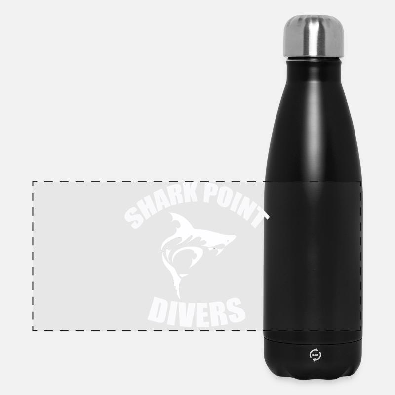Plongeurs de Shark Point - Gourde isotherme panoramique 500 ml - noir