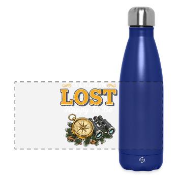 Randonnée Lost Happy To Be Boussole Jumelles - Gourde isotherme panoramique 500 ml - bleu foncé  - Devant
