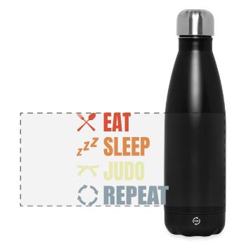 Funny Judo Routine - Panoramic Thermal Bottle 500 ml - black - Front