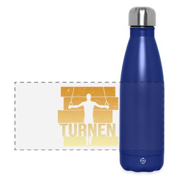 Turnen - Panorama Isolierflasche 500 ml - Dunkelblau  - Vorne