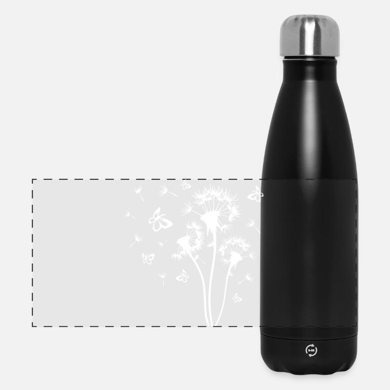 dandelion - Panoramic Thermal Bottle 500 ml - black