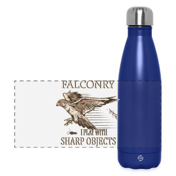 Falkner - Panorama Isolierflasche 500 ml - Dunkelblau  - Vorne