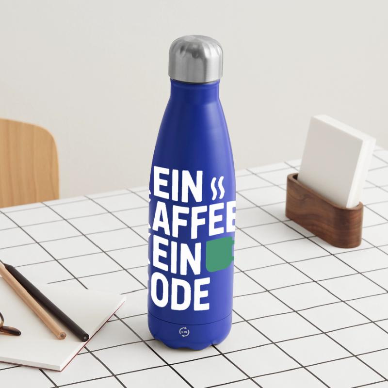 Kein Kaffee Kein Code Programmierer Informatiker Panorama Isolierflasche 500 ml