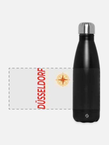 Düsseldorf - Panorama Isolierflasche 500 ml - Schwarz