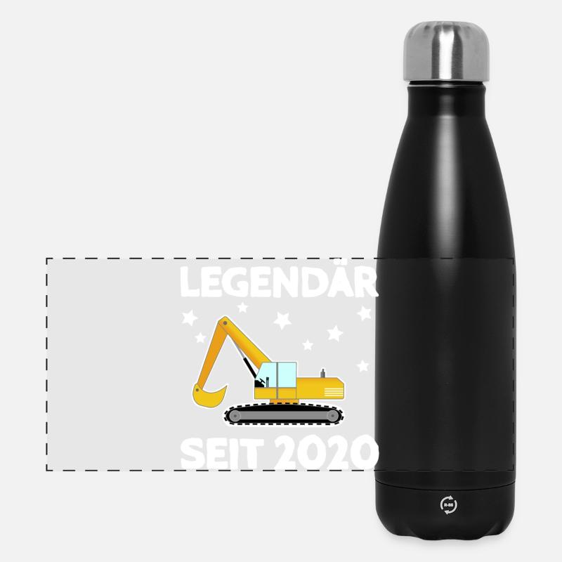 Legendary since 2020 excavator - Panoramic Thermal Bottle 500 ml - black