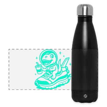Space Fun Saurus Junior - Gourde isotherme panoramique 500 ml - noir - Devant