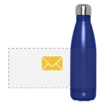 Meeting or email - Panoramic Thermal Bottle 500 ml - dark blue  - Front