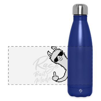 Rage Bait Llama Alpaga Lunettes de Soleil Doigt d’Honneur - Gourde isotherme panoramique 500 ml - bleu foncé  - Devant