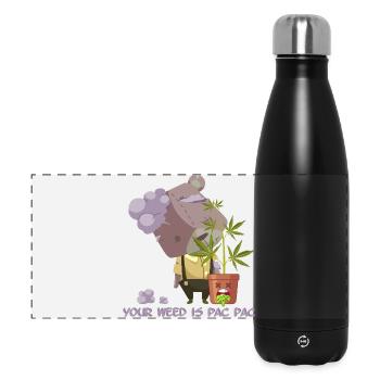 Your weed is pac pac - Panorama Isolierflasche 500 ml - Schwarz - Vorne