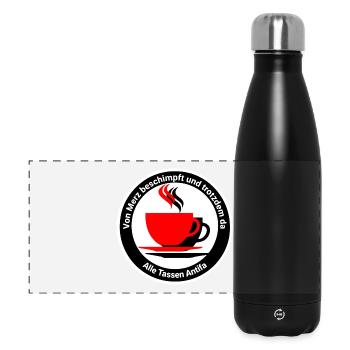 Alle Tassen Antifa - Panorama Isolierflasche 500 ml - Schwarz - Vorne