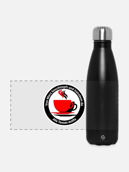 Alle Tassen Antifa - Panorama Isolierflasche 500 ml - Schwarz