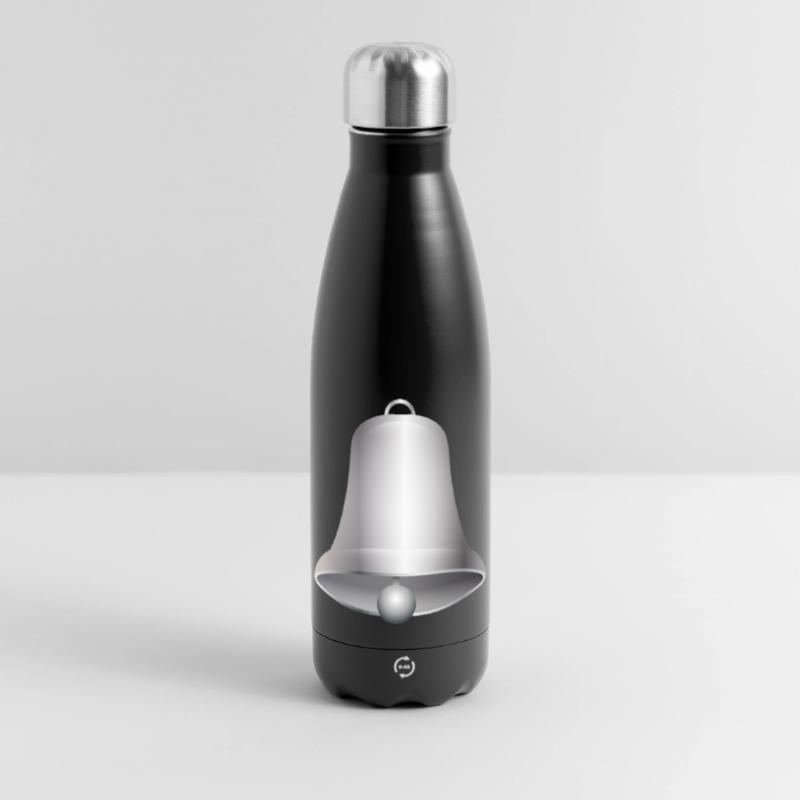 große silberfarbene Kirchen Glocke oder Glöckchen Panorama Isolierflasche 500 ml