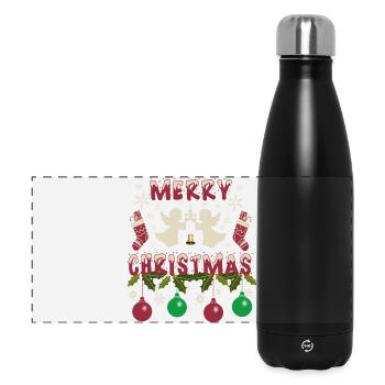 Christmas Angel - Panoramic Thermal Bottle 500 ml - black - Front