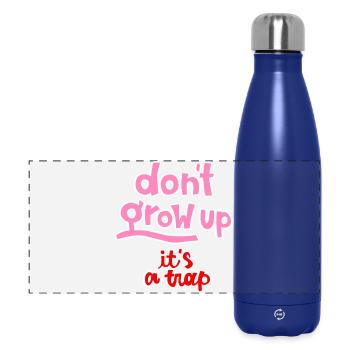 dont grow up - Panorama Isolierflasche 500 ml - Dunkelblau  - Vorne