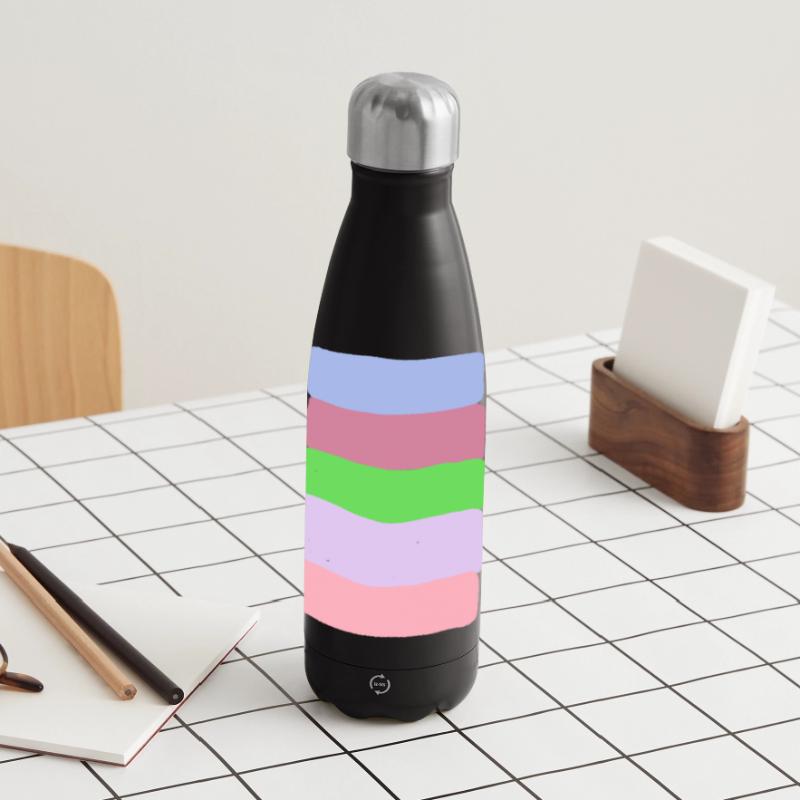 Pastellstreifen-Stack Panorama Isolierflasche 500 ml