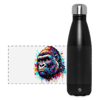 Gorilla - Panoramic Thermal Bottle 500 ml - black - Front