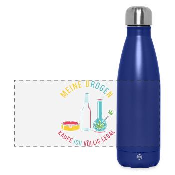 Meine Drogen – Völlig Legal ! - Panorama Isolierflasche 500 ml - Dunkelblau  - Vorne