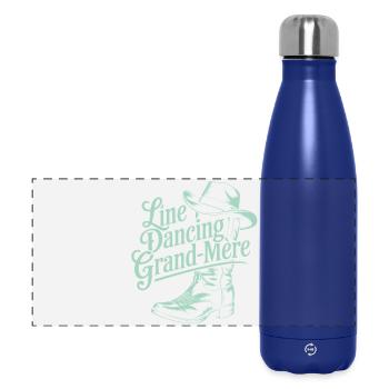 Line Dancing Oma - Panorama Isolierflasche 500 ml - Dunkelblau  - Vorne