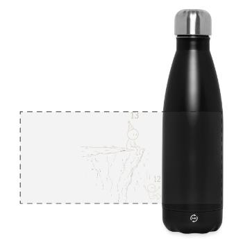 Level 13 Freigeschaltet | 13-jähriges Jubiläumsgeschenk - Panorama Isolierflasche 500 ml - Schwarz - Vorne