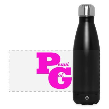 fou de poneys - Gourde isotherme panoramique 500 ml - noir - Devant