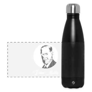 Deine Mutter - Panorama Isolierflasche 500 ml - Schwarz - Vorne