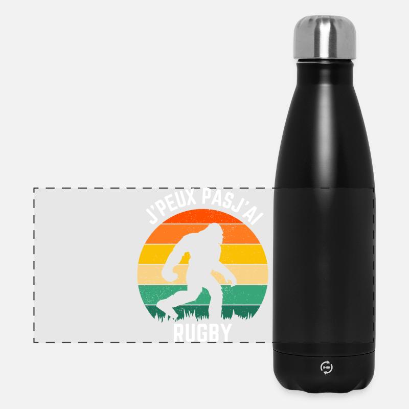 Sasquatch Rugby Retro Sun - Panoramic Thermal Bottle 500 ml - black