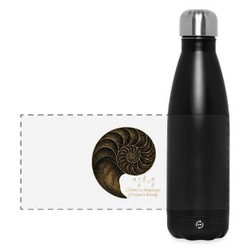 Golden Ratio of Fibonacci - Panorama Isolierflasche 500 ml - Schwarz - Vorne