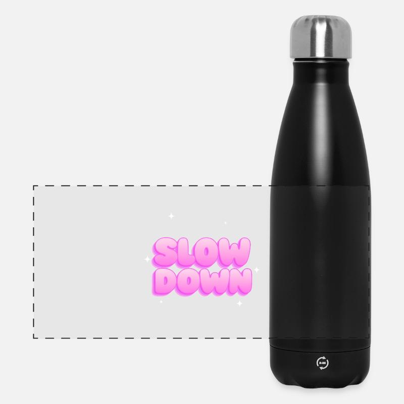 Slow down - Panoramic Thermal Bottle 500 ml - black