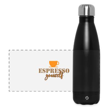 Espresso dich selbst - Panorama Isolierflasche 500 ml - Schwarz - Vorne