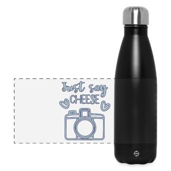 Appareil photo - Gourde isotherme panoramique 500 ml - noir - Devant
