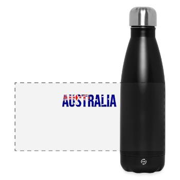 Australia Flag Font Design - Panoramic Thermal Bottle 500 ml - black - Front