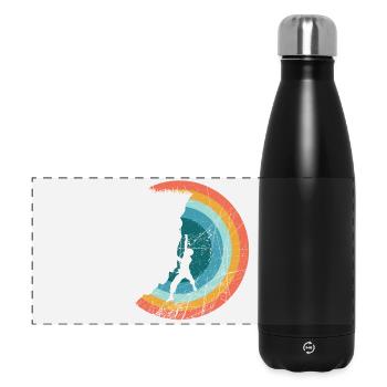 Escalade - Alpinisme - Gourde isotherme panoramique 500 ml - noir - Devant