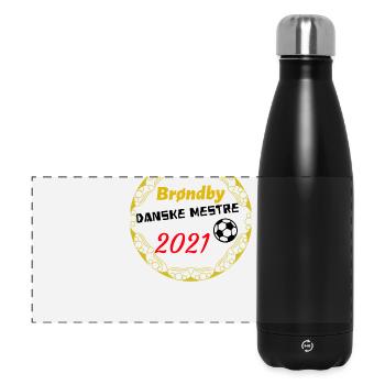 Brondby 2021 - Panorama Isolierflasche 500 ml - Schwarz - Vorne