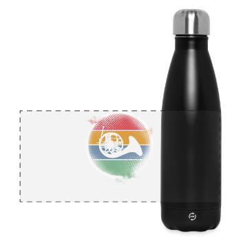 Waldhorn - Panorama Isolierflasche 500 ml - Schwarz - Vorne