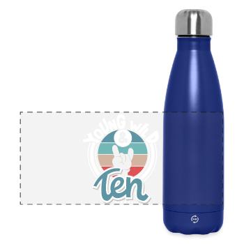 10 ans enfants Jeune Sauvage Et dix - Gourde isotherme panoramique 500 ml - bleu foncé  - Devant