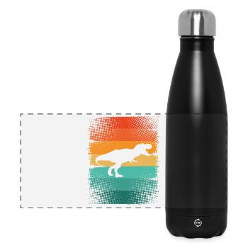 Dinosaure T-Rex Dino - Gourde isotherme panoramique 500 ml - noir - Devant