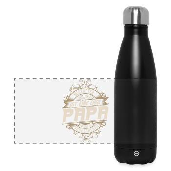 Bestatter Papa Vater Vatertag - Panorama Isolierflasche 500 ml - Schwarz - Vorne
