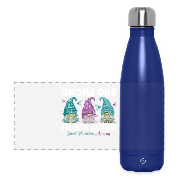 Gnome One lutte contre la prévention du suicide - Gourde isotherme panoramique 500 ml - bleu foncé  - Devant